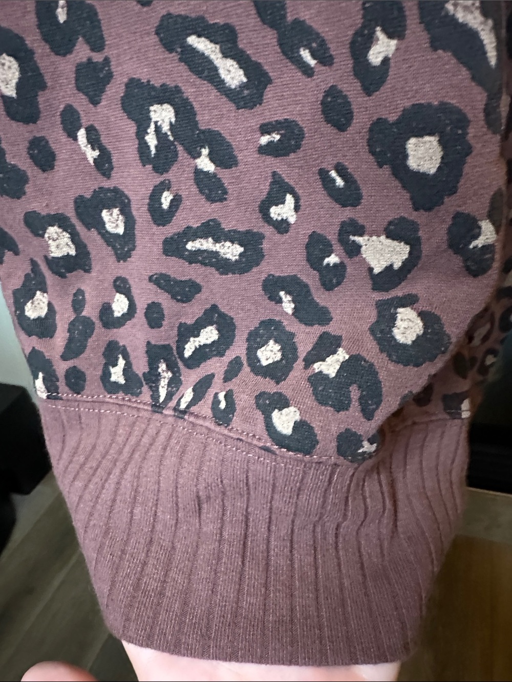 Maurices Willowsoft Leopard Print Tunic Sweatshirt XL Cozy Crewneck Pullover - Picture 6 of 12
